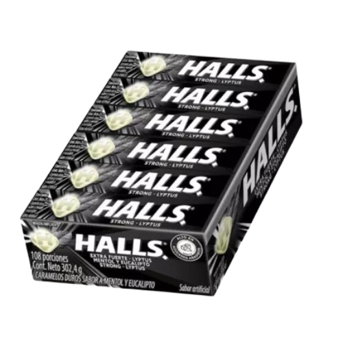  Halls Barra Negro x 12  